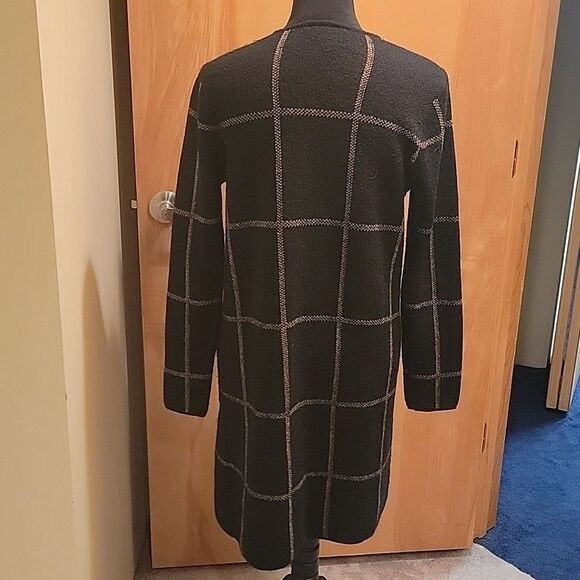 Fortune & Ivy long black cardigan sz med - Picture 2 of 9